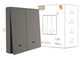 SMART ZIGBEE MOES PAMETNI PREKIDAC EU SA 2 PREKIDACA SIVI ZS-B-EU2-GY-MS