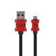 Kabl USB-microUSB Delicate-Amazing DT0014M 1.0m 2A crveni